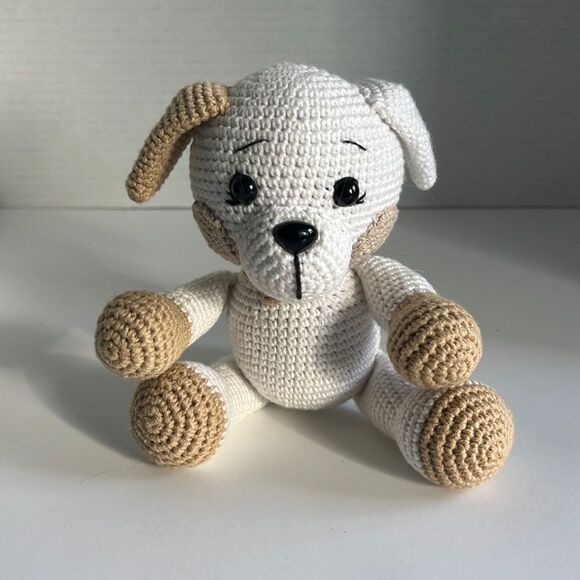 Handmade Amish Puppy Dog Crochet - Picture 1 of 6